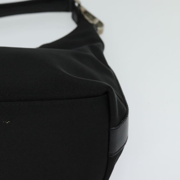 GUCCI Hand Bag Nylon Black Silver 000 0601 Auth ep8657