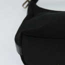 GUCCI Hand Bag Nylon Black Silver 000 0601 Auth ep8657-15