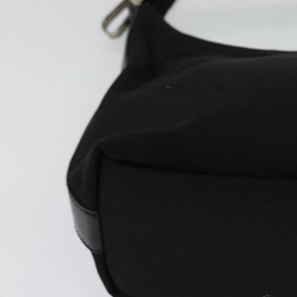 GUCCI Hand Bag Nylon Black Silver 000 0601 Auth ep8657