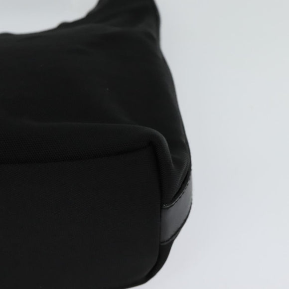 GUCCI Hand Bag Nylon Black Silver 000 0601 Auth ep8657