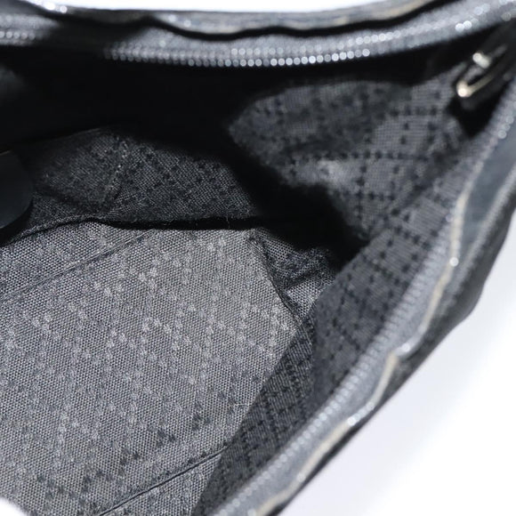 GUCCI Hand Bag Nylon Black Silver 000 0601 Auth ep8657