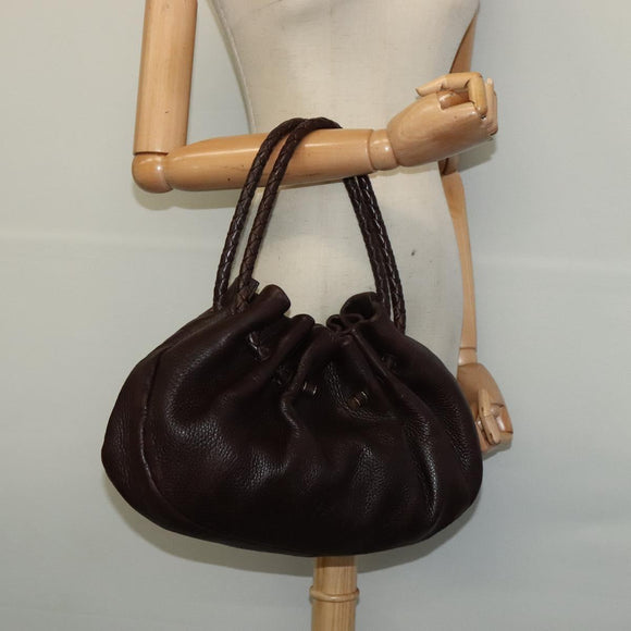 GUCCI Hand Bag Nylon Black Silver 000 0601 Auth ep8657