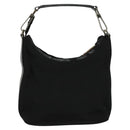 GUCCI Hand Bag Nylon Black Silver 000 0601 Auth ep8657-2