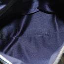 FENDI Zucchino Canvas Hand Bag Navy Silver Auth ep8665-11