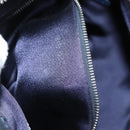 FENDI Zucchino Canvas Hand Bag Navy Silver Auth ep8665-12