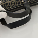 FENDI Zucchino Canvas Hand Bag Navy Silver Auth ep8665-8