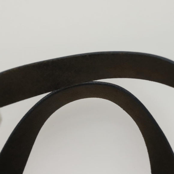 FENDI Zucchino Canvas Hand Bag Navy Silver Auth ep8665