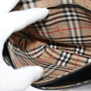 Burberrys Shoulder Bag Leather Black Gold Auth ep8683-18