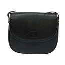 Burberrys Shoulder Bag Leather Black Gold Auth ep8683-2