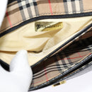 Burberrys Shoulder Bag Leather Black Gold Auth ep8683-20