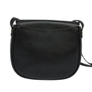 Burberrys Shoulder Bag Leather Black Gold Auth ep8683-3