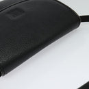 Burberrys Shoulder Bag Leather Black Gold Auth ep8683-6