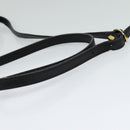 Burberrys Shoulder Bag Leather Black Gold Auth ep8683-7