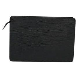 LOUIS VUITTON Epi Pochette Homme Clutch Bag Black Noir M52522 LV Auth ep8688 - 0