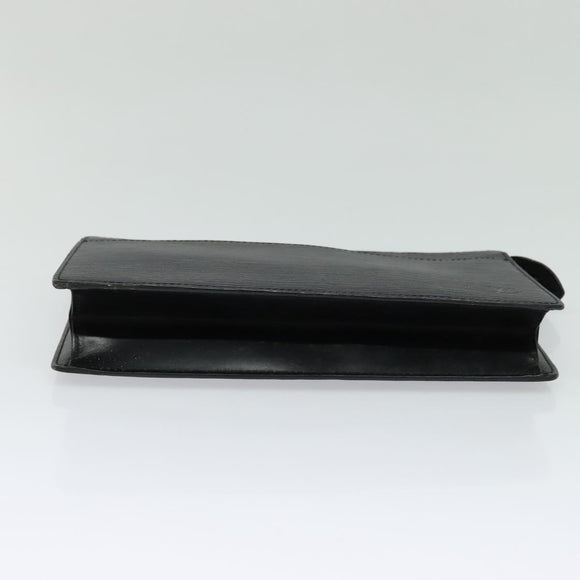 LOUIS VUITTON Epi Pochette Homme Clutch Bag Black Noir M52522 LV Auth ep8688