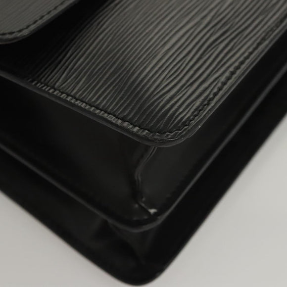 LOUIS VUITTON Epi Bicolor Free Run Shoulder Bag Black Blue M52415 LV Auth ep8692