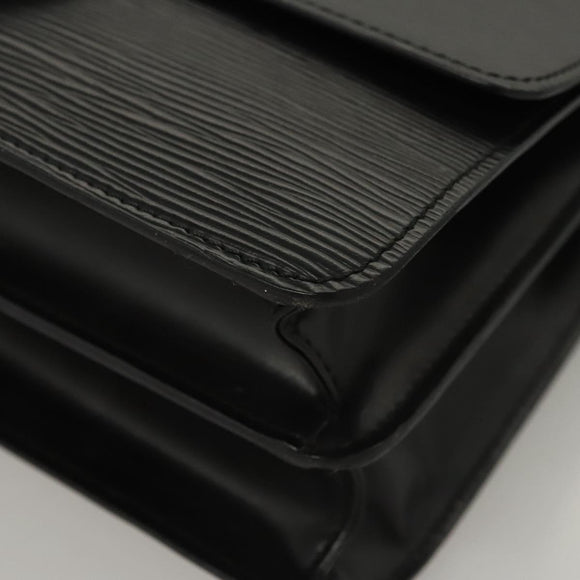 LOUIS VUITTON Epi Bicolor Free Run Shoulder Bag Black Blue M52415 LV Auth ep8692