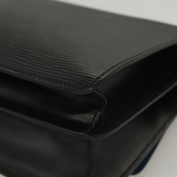 LOUIS VUITTON Epi Bicolor Free Run Shoulder Bag Black Blue M52415 LV Auth ep8692