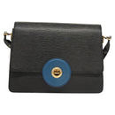 LOUIS VUITTON Epi Bicolor Free Run Shoulder Bag Black Blue M52415 LV Auth ep8692-2