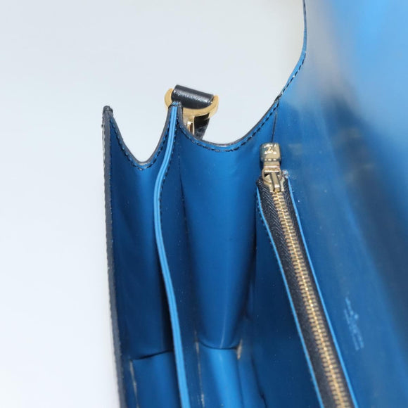 LOUIS VUITTON Epi Bicolor Free Run Shoulder Bag Black Blue M52415 LV Auth ep8692