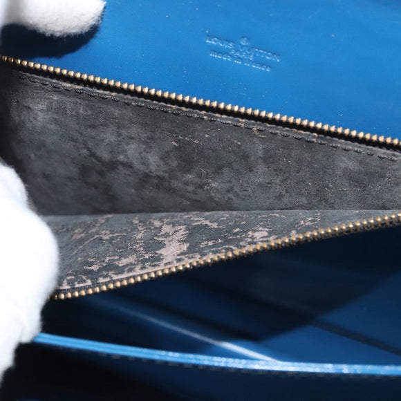 LOUIS VUITTON Epi Bicolor Free Run Shoulder Bag Black Blue M52415 LV Auth ep8692