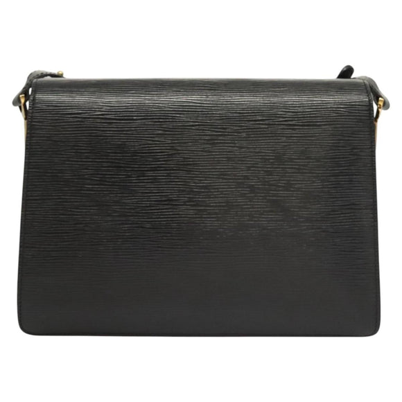 LOUIS VUITTON Epi Bicolor Free Run Shoulder Bag Black Blue M52415 LV Auth ep8692