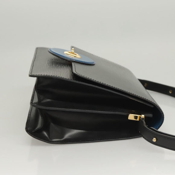 LOUIS VUITTON Epi Bicolor Free Run Shoulder Bag Black Blue M52415 LV Auth ep8692