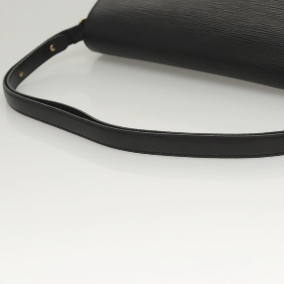 LOUIS VUITTON Epi Bicolor Free Run Shoulder Bag Black Blue M52415 LV Auth ep8692