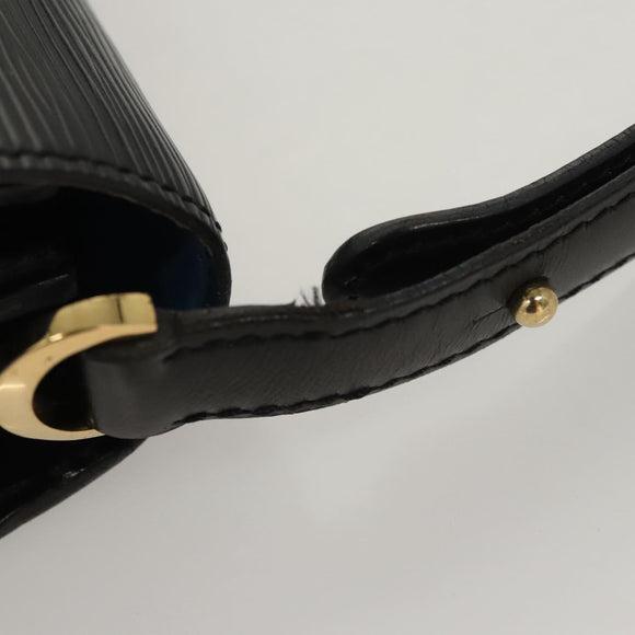 LOUIS VUITTON Epi Bicolor Free Run Shoulder Bag Black Blue M52415 LV Auth ep8692