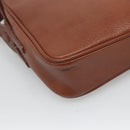 Burberrys Shoulder Bag Leather Brown Gold Auth ep8702-16