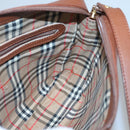 Burberrys Shoulder Bag Leather Brown Gold Auth ep8702-17