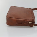 Burberrys Shoulder Bag Leather Brown Gold Auth ep8702-3