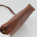 Burberrys Shoulder Bag Leather Brown Gold Auth ep8702-6