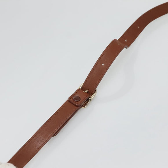 Burberrys Shoulder Bag Leather Brown Gold Auth ep8702