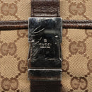 GUCCI GG Canvas Waist bag Beige Silver 131236 Auth ep8703-10