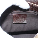 GUCCI GG Canvas Waist bag Beige Silver 131236 Auth ep8703-18