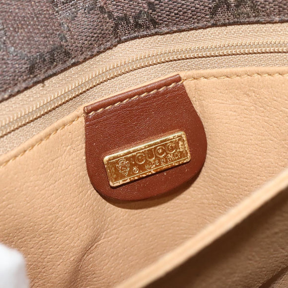 GUCCI GG Canvas Shoulder Bag Brown Gold 001 14 0712 Auth ep8705