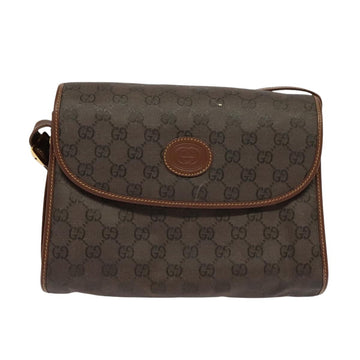 GUCCI GG Canvas Shoulder Bag Brown Gold 001 14 0712 Auth ep8705 - 0