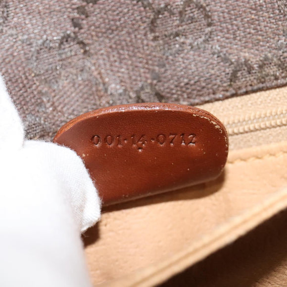 GUCCI GG Canvas Shoulder Bag Brown Gold 001 14 0712 Auth ep8705