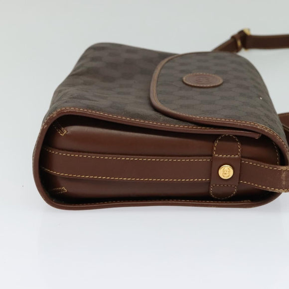 GUCCI GG Canvas Shoulder Bag Brown Gold 001 14 0712 Auth ep8705
