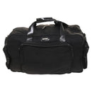 GUCCI Boston Bag Nylon 2way Black Silver 012 3754 0156 Auth ep8709-13