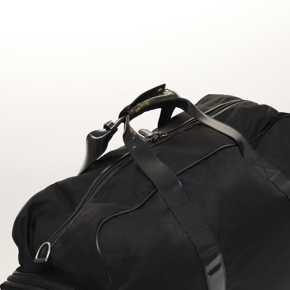 GUCCI Boston Bag Nylon 2way Black Silver 012 3754 0156 Auth ep8709