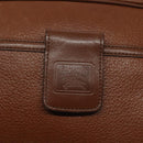Burberrys Umhängetasche Leder Braun Gold Auth ep8711-17
