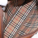 Burberrys Umhängetasche Leder Braun Gold Auth ep8711-11