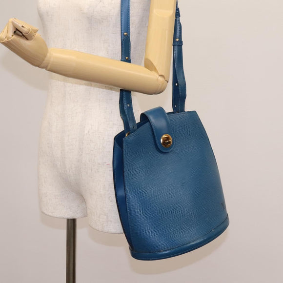 LOUIS VUITTON Epi Cluny Shoulder Bag Blue M52255 LV Auth ep8716