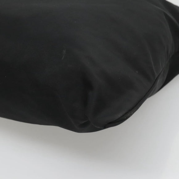 PRADA Tote Bag Nylon Black Silver Auth ep8720