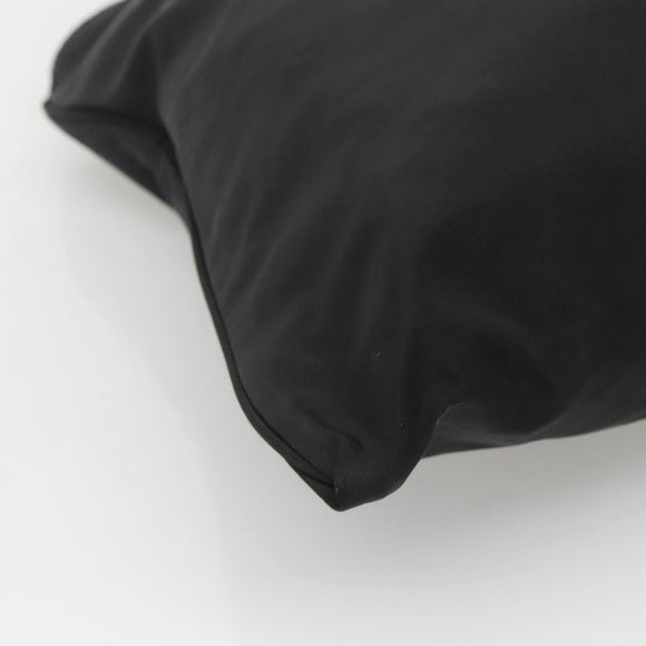 PRADA Tote Bag Nylon Black Silver Auth ep8720