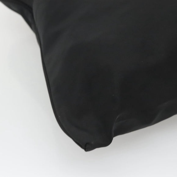 PRADA Tote Bag Nylon Black Silver Auth ep8720