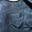 PRADA Tote Bag Nylon Black Silver Auth ep8720-19