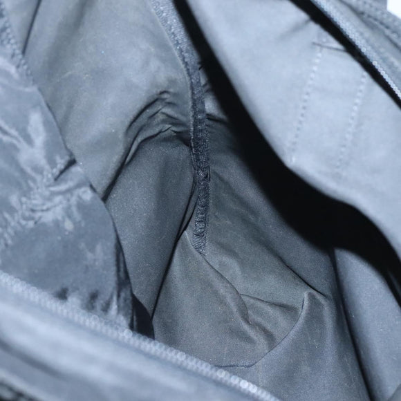 PRADA Tote Bag Nylon Black Silver Auth ep8720